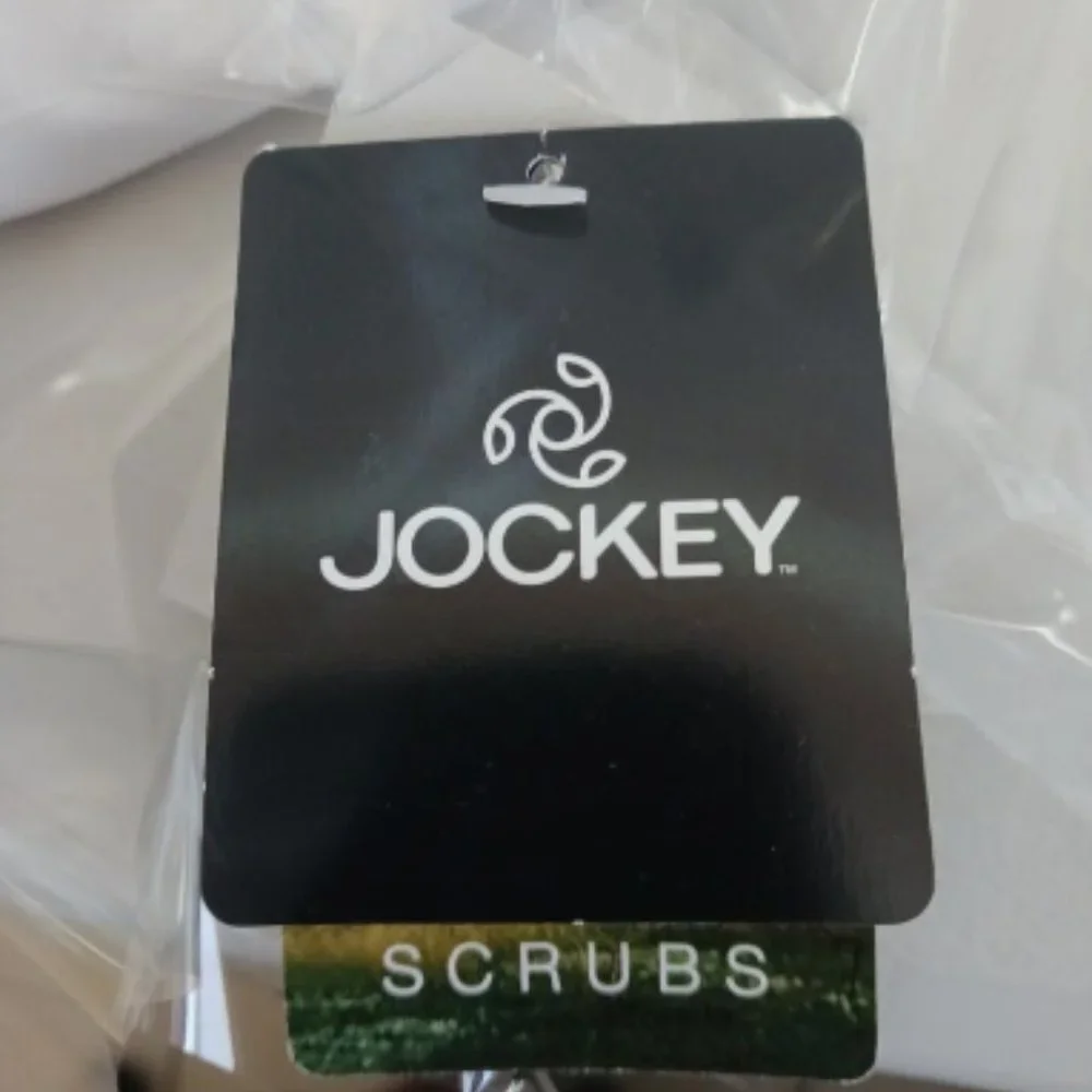 Jockey Scrub Pants XS Rib Trim Combo Comfortable Fit Women 2255 - 011 White - Picture 7 of 10